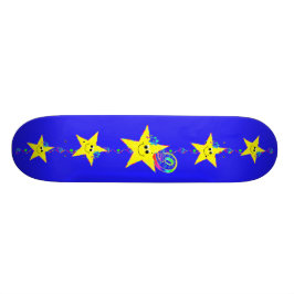 Skate Tabuleiro número 9 das estrelas da garota