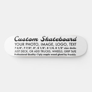 Skate Tabuleiro Personalizado de 8,25"