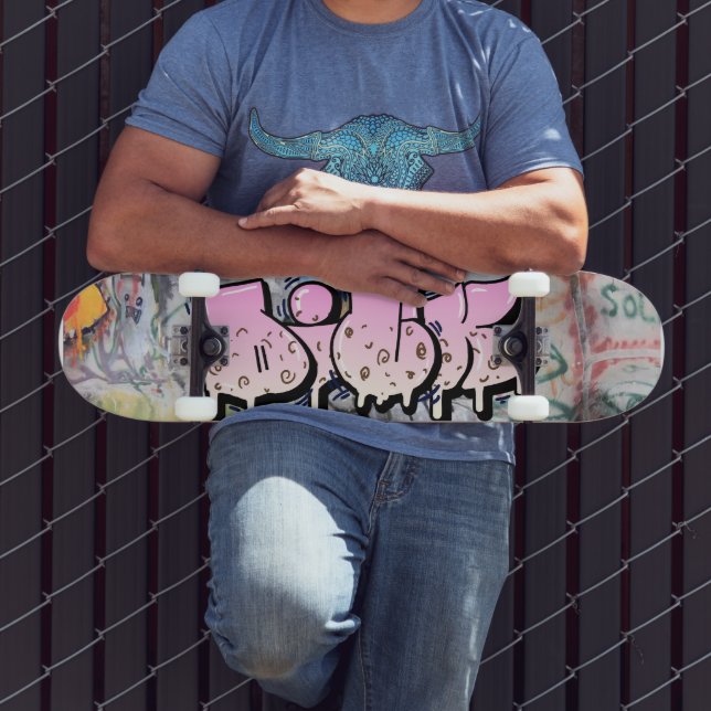 Skate Tabuleiro Personalizado de Grafite Dick (Ao ar livre 3)