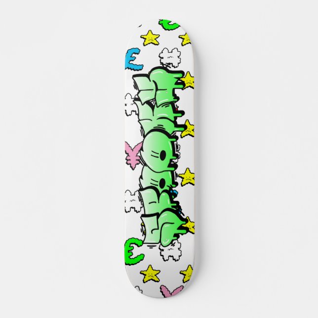 Skate Tabuleiro Personalizado de Grafite Spooky (Frente)