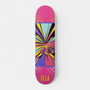 Skate Tabuleiro Personalizado de Pop Abstrato-Art Colori