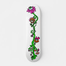 Skate Tabuleiro Personalizado Floral Eyeball