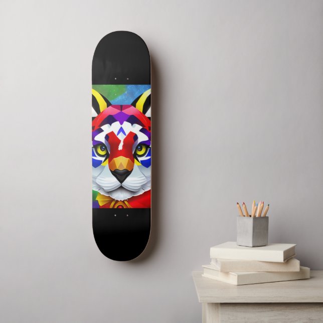 Skate Tabuleiro preto de Gato de Alexander (Arte de parede)