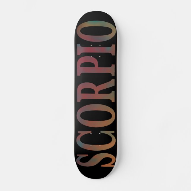 Skate Tabuleiro Preto Scorpio (Frente)