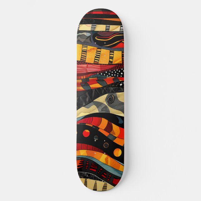 Skate Tabuleiro Tribal Africano (Frente)