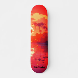 Skate Tabuleiro Tropical Sunset legal
