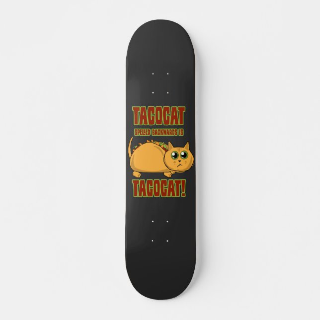 Skate Tacocat Ortografado Para Trás É...  (Frente)