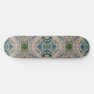 Skate Tapete Damask escuro terroso