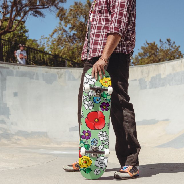 Skate Tapis de fleurs au coquelicot (Ao ar livre 2)