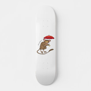 Skate Tarsier bonito com ilustração de desenho de dese