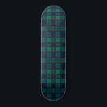 Skate Tartan Clan Black Watch Plaid Blue Green Check<br><div class="desc">Clan Black Watch tartan green black blue check skateboard. Makes a great gift or just treat yourself. Match it with your favorite or new outfit. You might just have everyone looking on with envy. TIP: Combine this hand towel with our matching tote bag, yoga mat or paper napkins to form...</div>