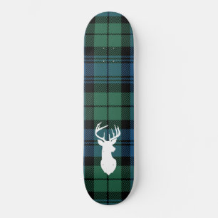 Skate Tartan de Natal Personalizado Clan Campbell Xadrez