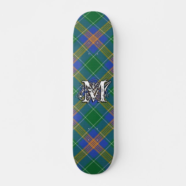 Skate Tartan Extremo Clã Irlandês MacAuliffe McAuliffe (Frente)