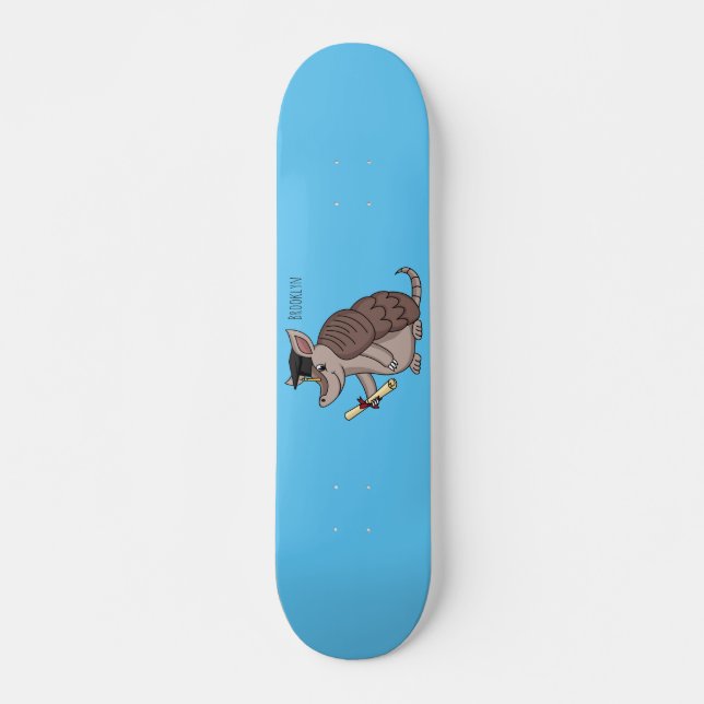 Skate Tatu bonito com desenho de boné de formatura (Frente)
