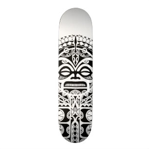 Skate Tatuagem tribal da máscara de Tiki do polinésio