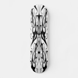 Skate Tatuagem tribal elegante - preto digital e branco
