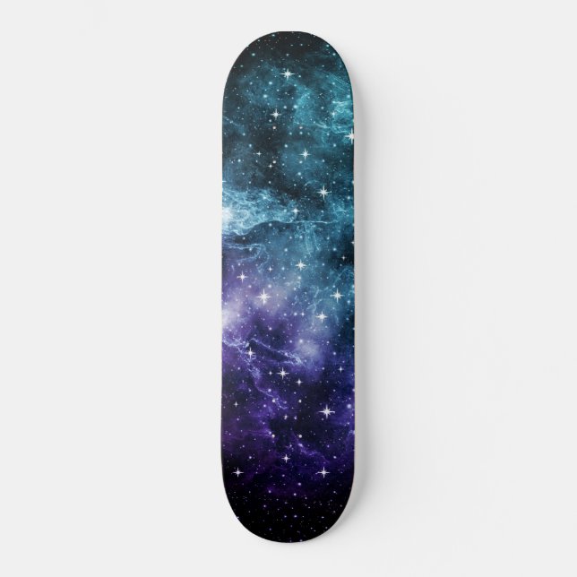 Skate Teal Purple Galaxy Nebula Dream #1 (Frente)