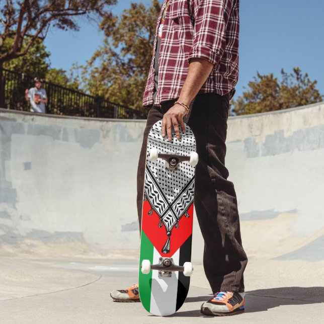 Skate Tecido Tradicional do Keffiyeh Scarf Palestino (Ao ar livre 2)
