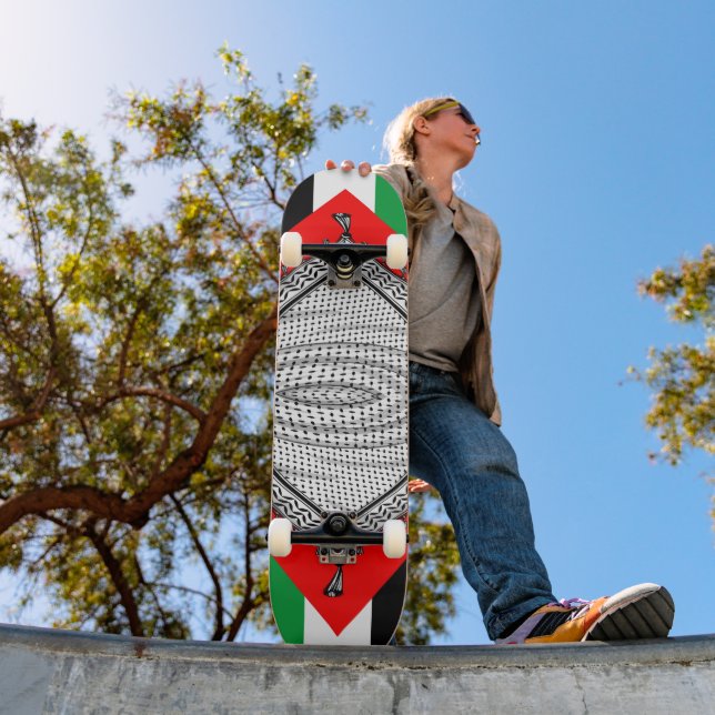 Skate Tecido Tradicional do Keffiyeh Scarf Palestino (Ao ar livre 1)