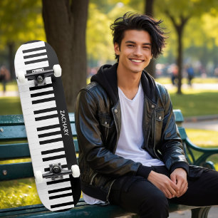 Skate Teclas de Piano Personalizadas Instrumento Musical