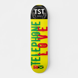 skate TELEFONE LOVE, deck de 7 ¾"