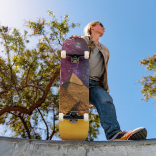 Skate tempestade cósmica acima do egito