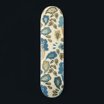 Skate Tendência Legal do Padrão Floral Azul Retroativo<br><div class="desc">Este design retro apresenta um padrão floral de abstrato legal e moderno #skateboard #skate #skatelife #skatelife #sk #skateboardingisdivertido #skater #skatepark #skateshop #skatetodos damnday #skateboarder #skateboard #skating #life #skatergirl #trendendendage #legal #outdoor</div>