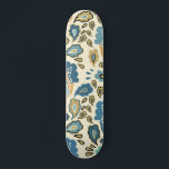 Skate Tendência Legal do Padrão Floral Azul Retroativo<br><div class="desc">Este design retro apresenta um padrão floral de abstrato legal e moderno #skateboard #skate #skatelife #skatelife #sk #skateboardingisdivertido #skater #skatepark #skateshop #skatetodos damnday #skateboarder #skateboard #skating #life #skatergirl #trendendendage #legal #outdoor</div>