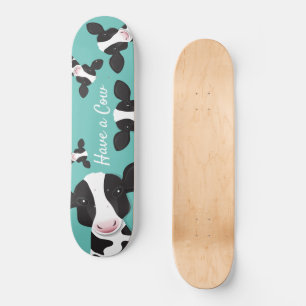 Skate Tenha uma ilustração de animais brancos pretos d