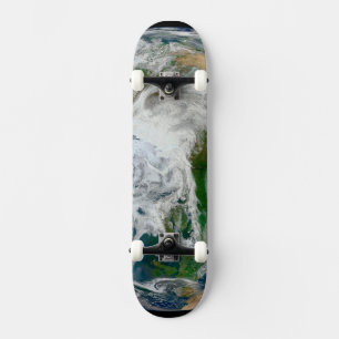 Skate Terra Mostrando O Ártico, A Europa E A Ásia.