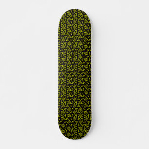 Skate Terrazzo Star v1 - Preto e Amarelo