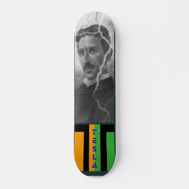 Skate Tesla, homem do relâmpago (Frente)
