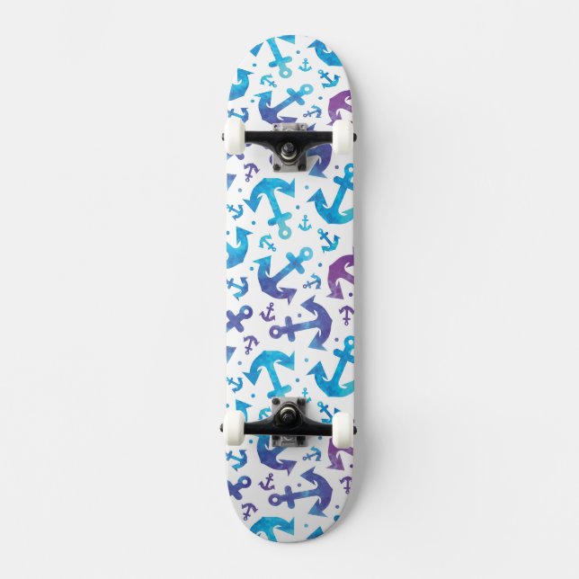 Skate Teste padrão 2 da âncora da tintura do laço (Frente)