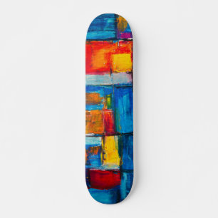 Skate Teste padrão abstrato da pintura do expressionist