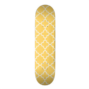 Skate Teste padrão amarelo de Quatrefoil