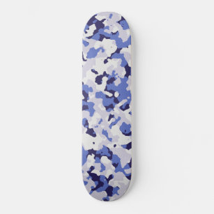 Skate Teste padrão azul da camuflagem