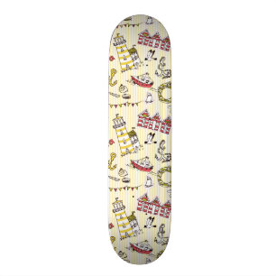Skate Teste padrão bonito da cena da praia