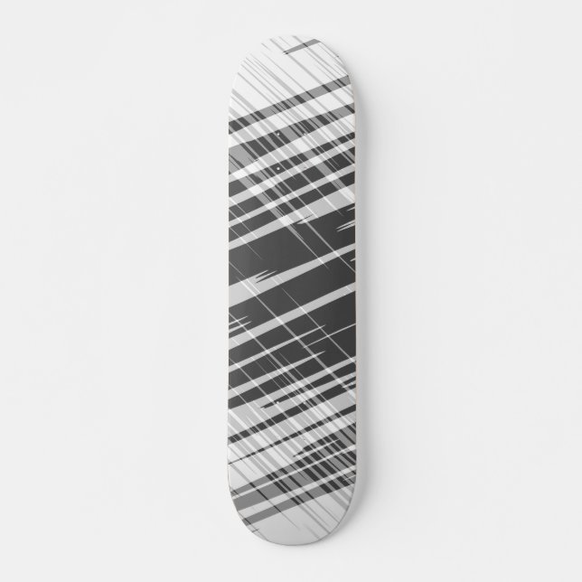 Skate Teste padrão branco preto abstrato moderno das (Frente)