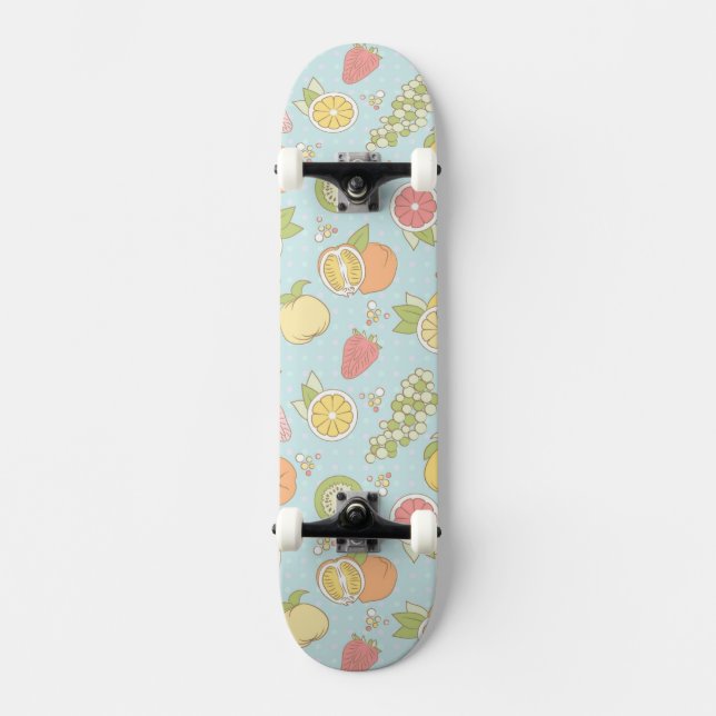 Skate Teste padrão com frutas e bagas (Frente)
