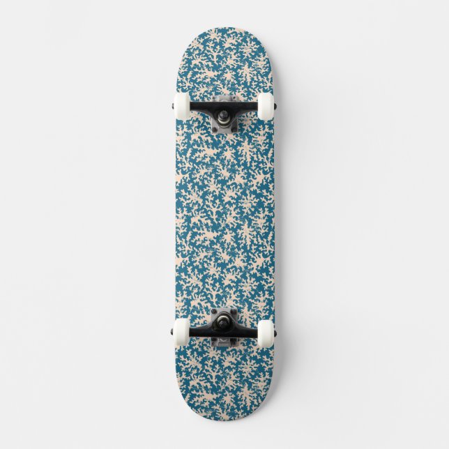 Skate Teste padrão coral bonito (Frente)
