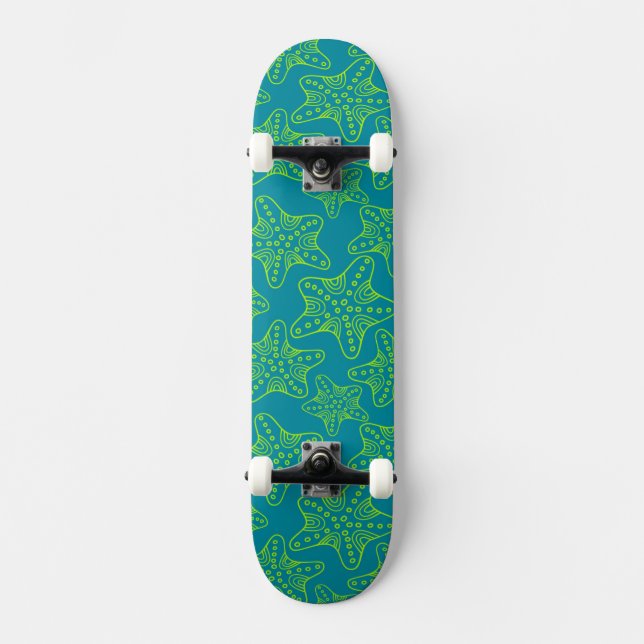 Skate Teste padrão da multidão da estrela do mar (Frente)