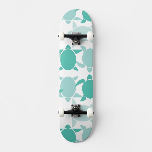 Skate Teste padrão da tartaruga da cerceta (Frente)
