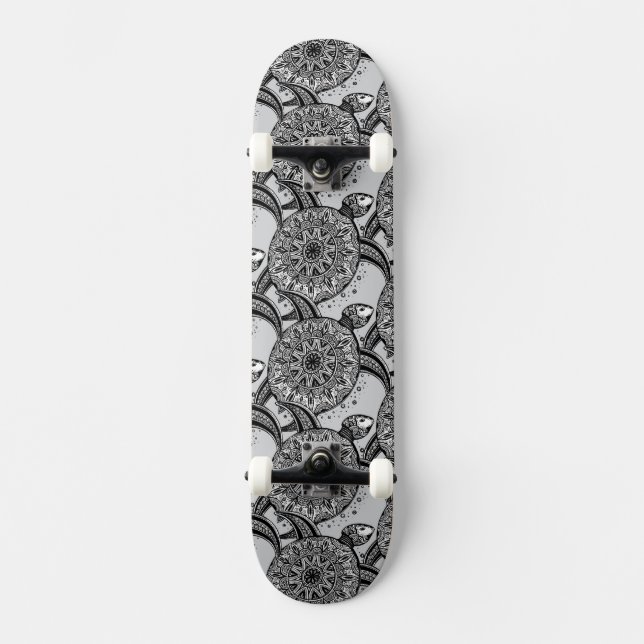 Skate Teste padrão da tartaruga do estilo (Frente)
