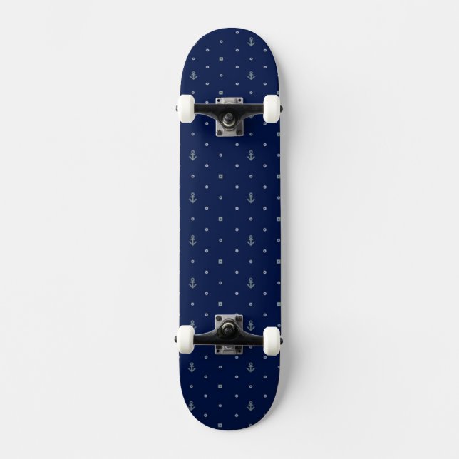 Skate Teste padrão de bolinhas da âncora (Frente)