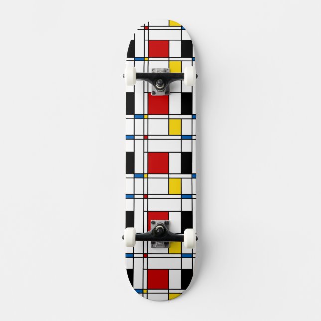 Skate Teste padrão de de Stijl (Frente)