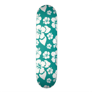 Skate Teste padrão de flor havaiano do hibiscus