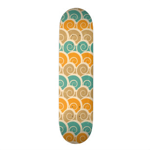 Skate Teste padrão de ondas da aguarela