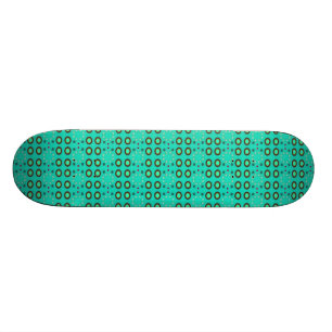 Skate teste padrão do círculo de turquesa