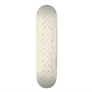 Skate Teste padrão esboçado coral das setas