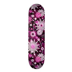 Skate Teste padrão floral dos namorados